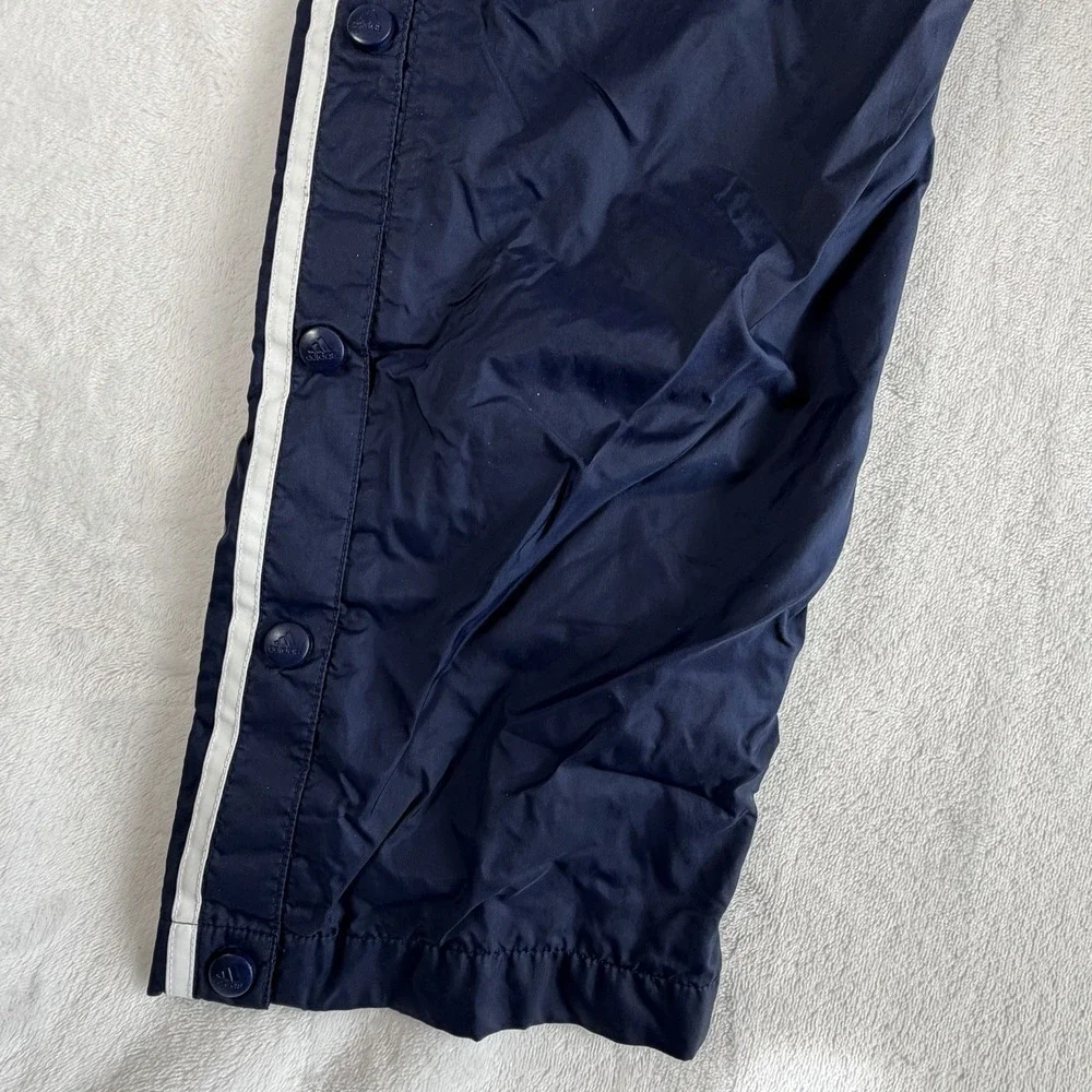 VTG Adidas Pants Mens Sz M Blue‎ Tear Away Baggy Track Lined Windbreaker 90s Y2K